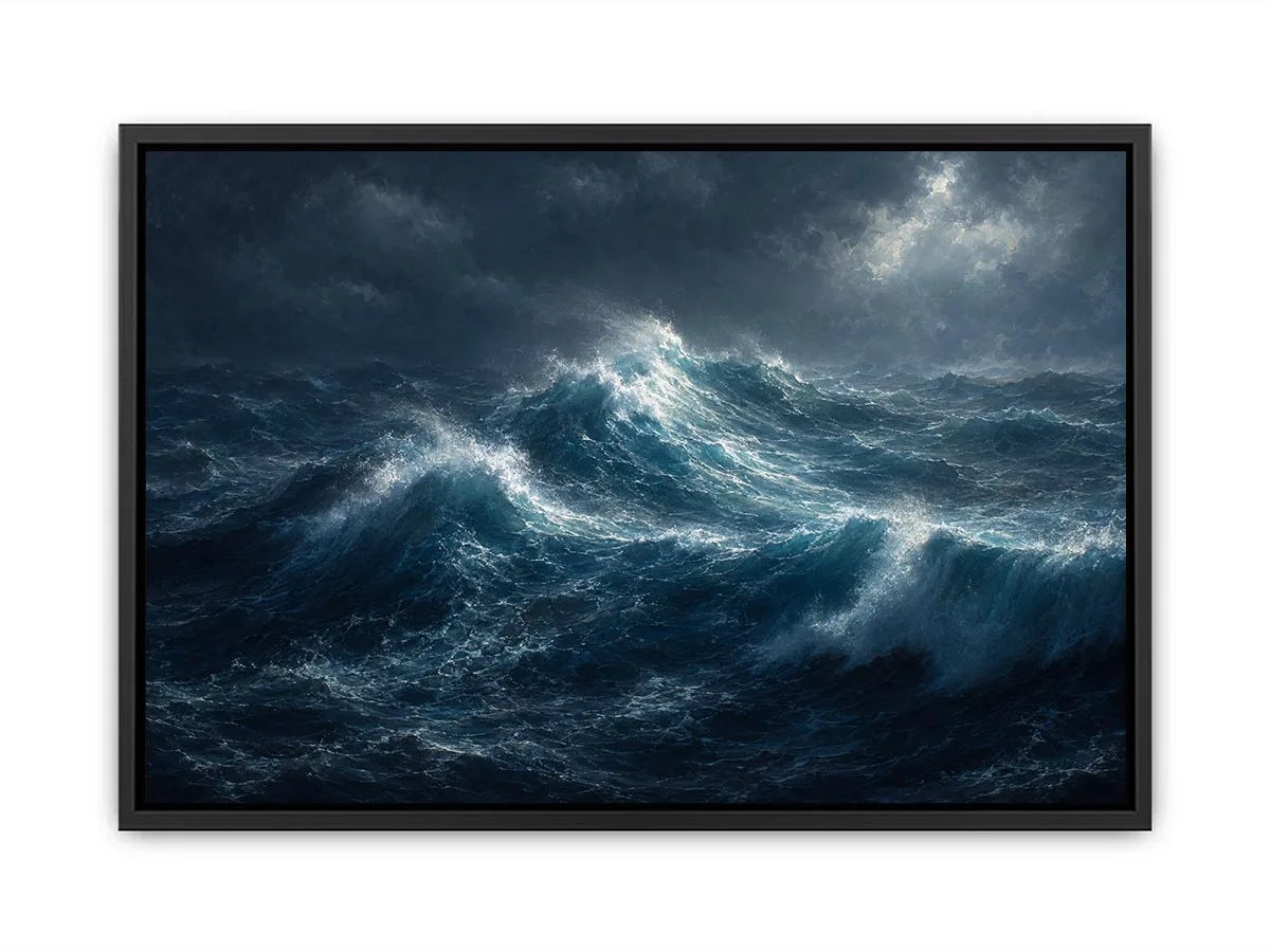   stormy ocean canvas art living room