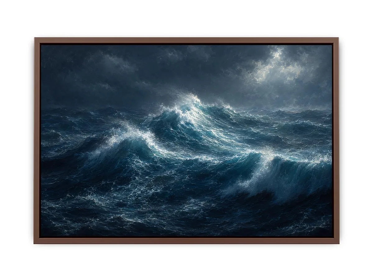   stormy ocean canvas art living room
