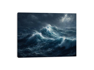   stormy ocean canvas art living room