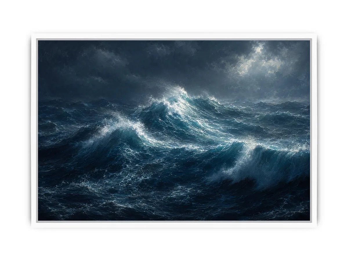   stormy ocean canvas art living room