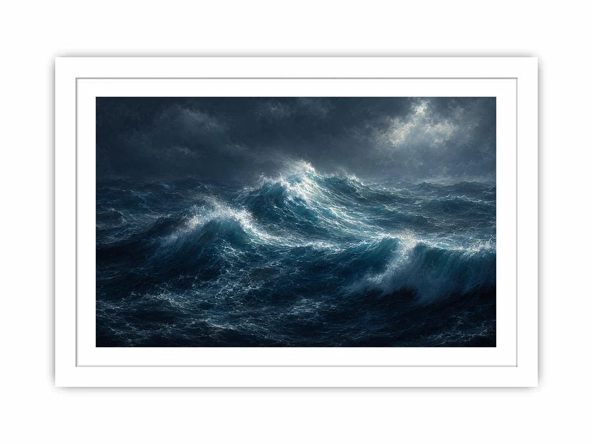   stormy ocean canvas art living room