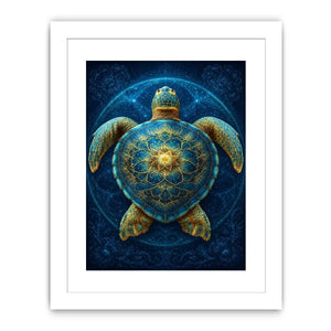   ornate sea turtle canvas art coastal room