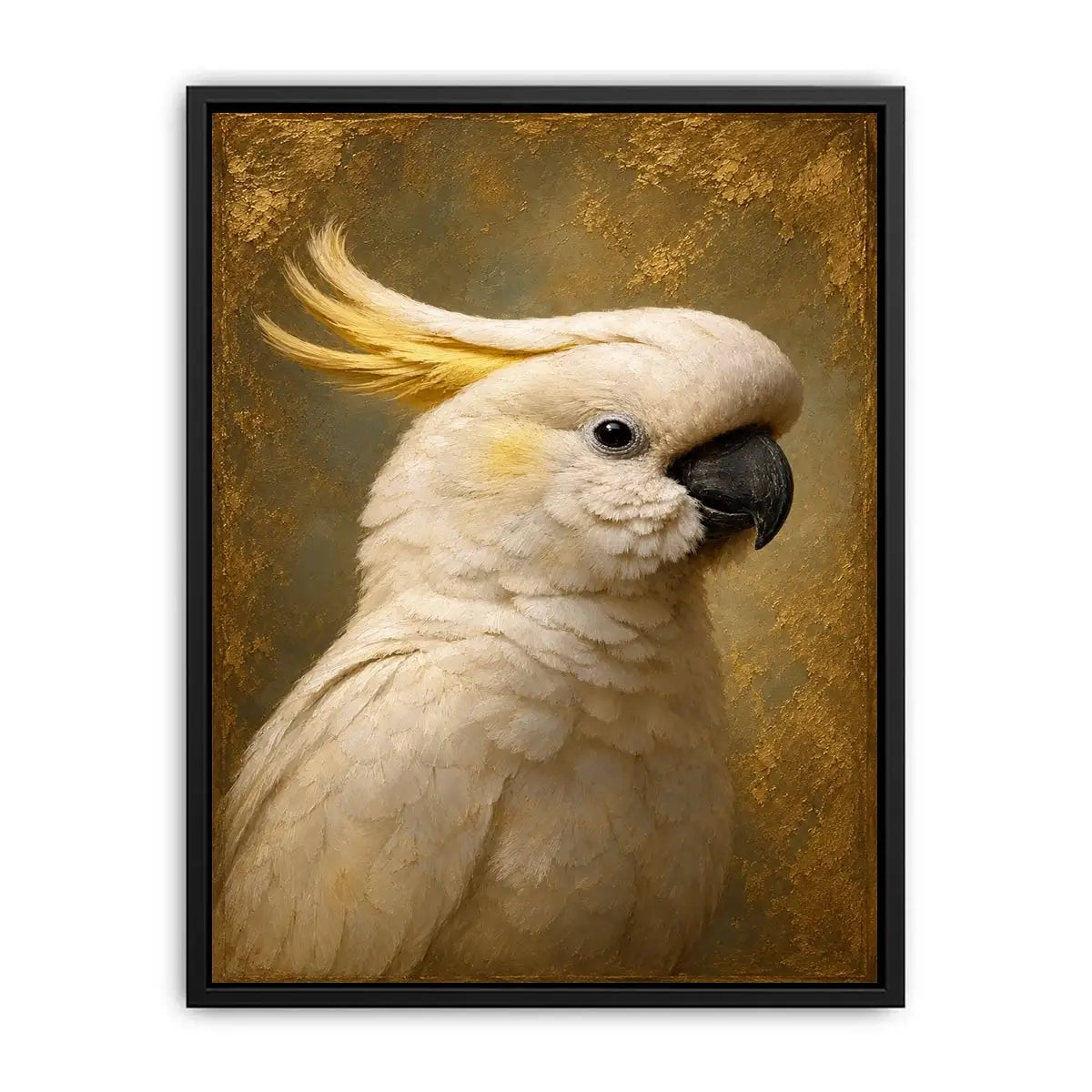   white cockatoo canvas print neutral decor