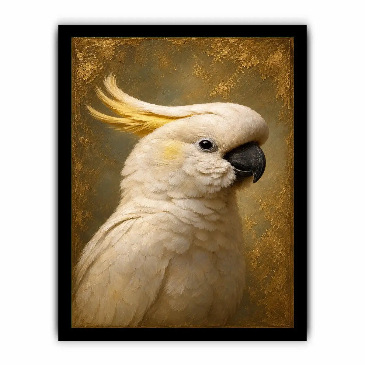   white cockatoo canvas print neutral decor