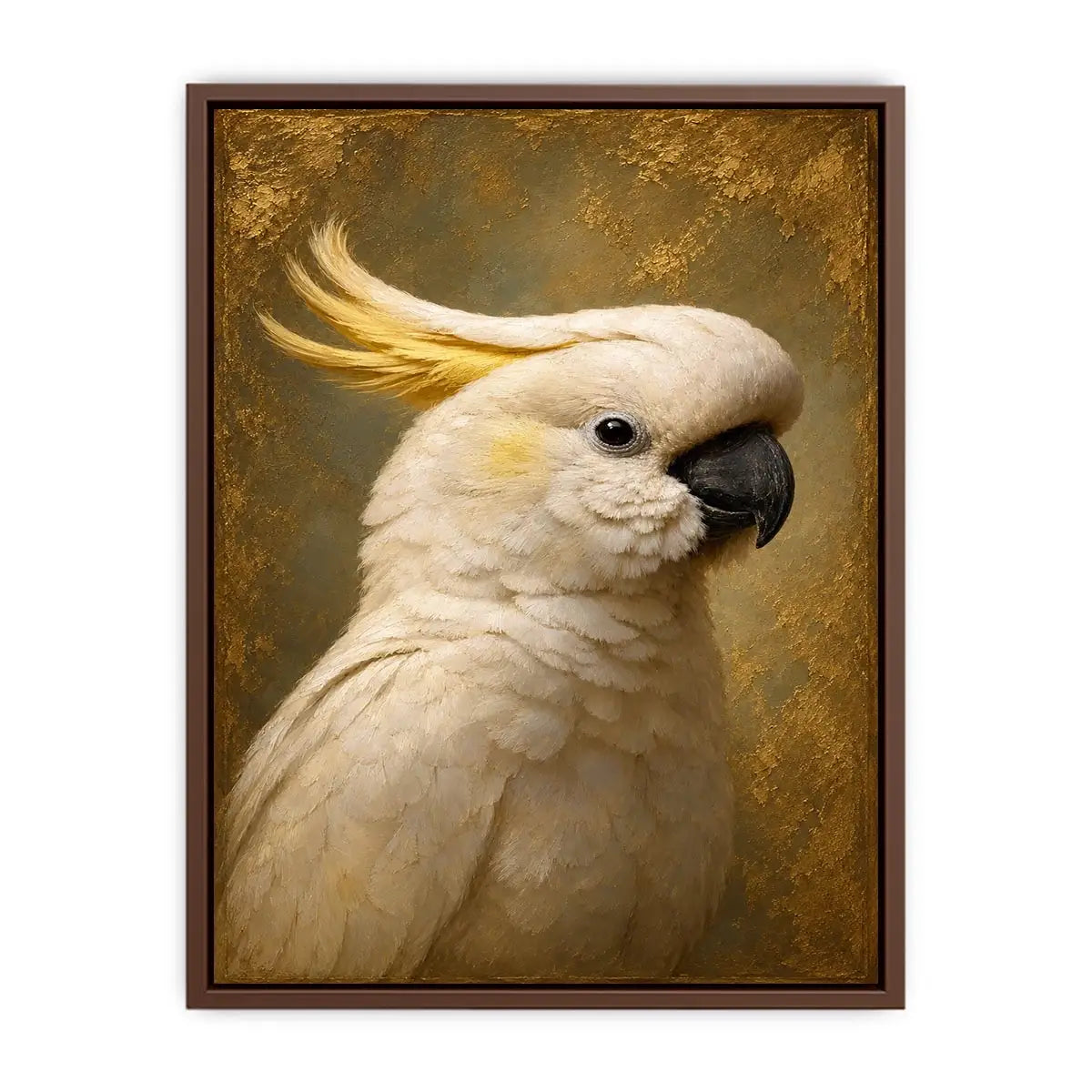   white cockatoo canvas print neutral decor