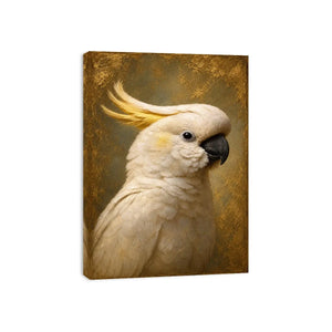   white cockatoo canvas print neutral decor