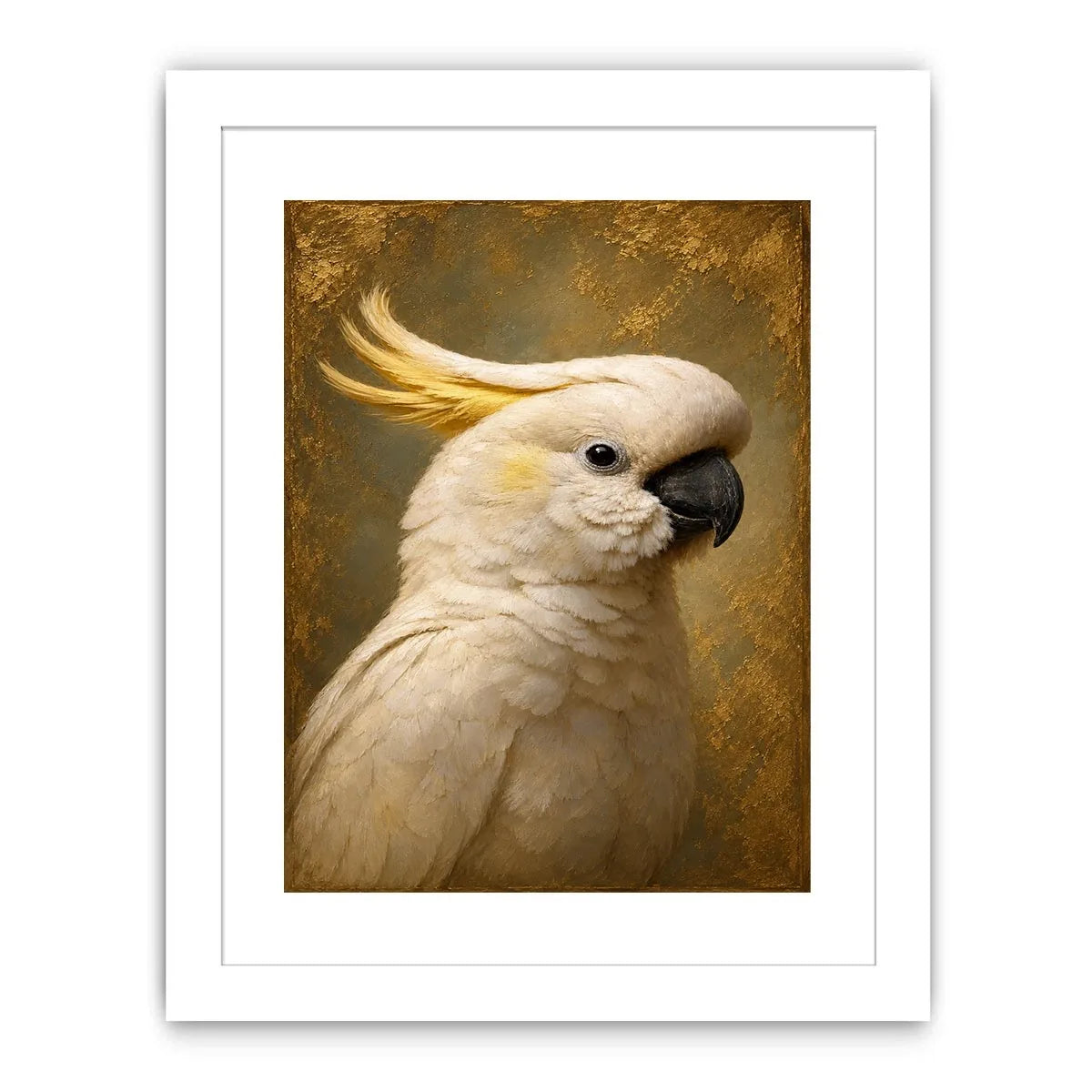   white cockatoo canvas print neutral decor