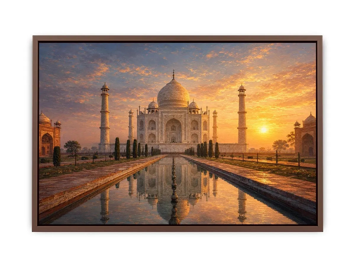   taj mahal canvas art elegant living room