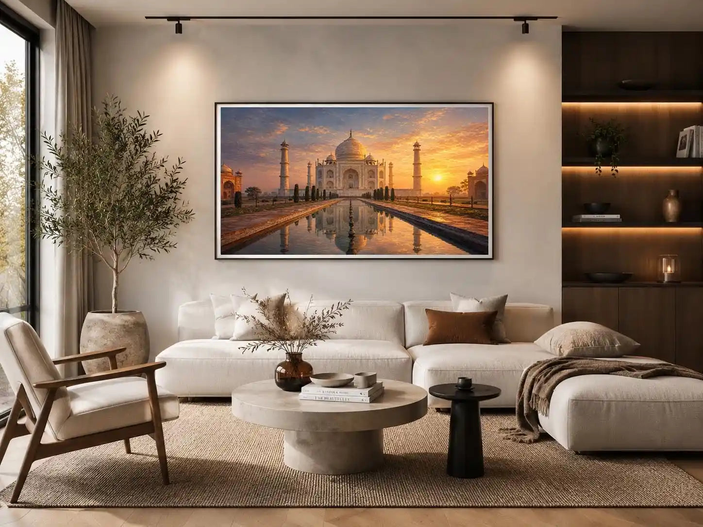   taj mahal canvas art elegant living room