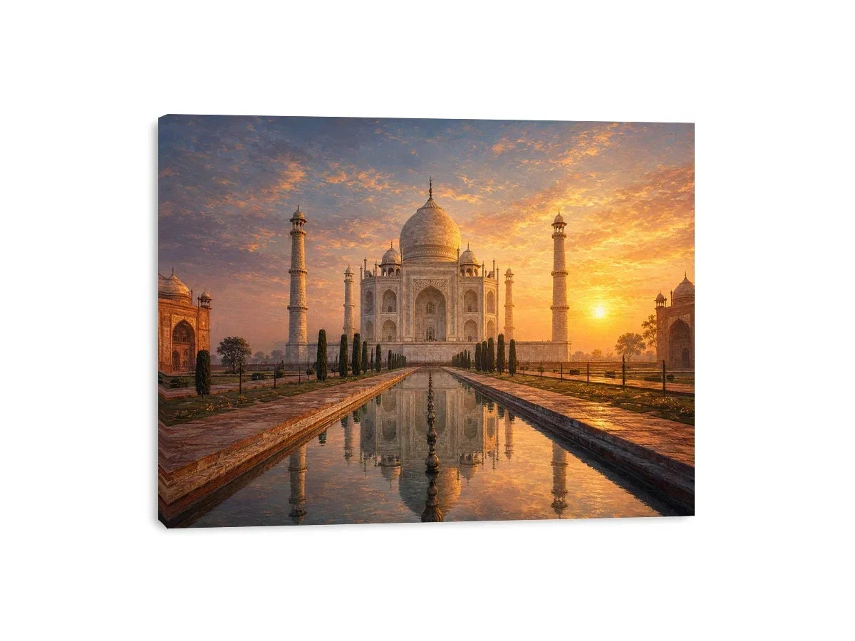   taj mahal canvas art elegant living room