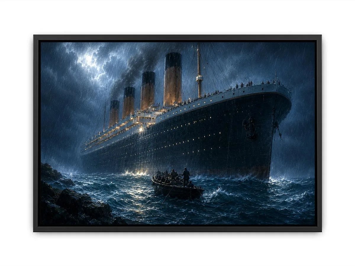   vintage ocean liner canvas art office