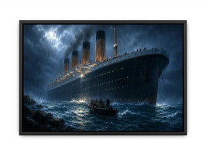   vintage ocean liner canvas art office
