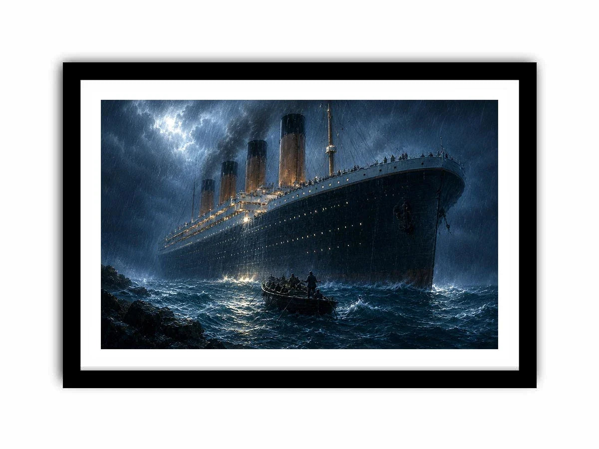   vintage ocean liner canvas art office