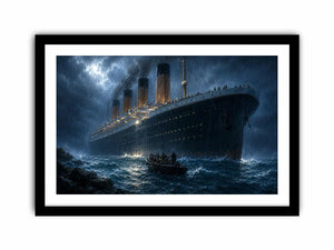   vintage ocean liner canvas art office