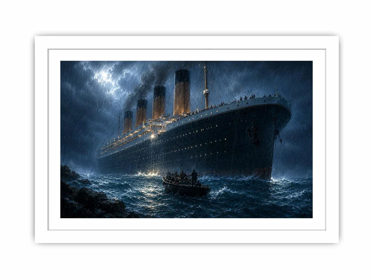   vintage ocean liner canvas art office