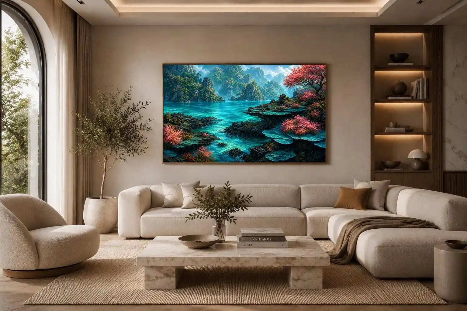   tropical landscape canvas art coastal decor