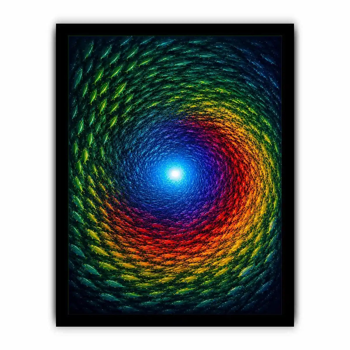   colorful fish canvas art modern decor