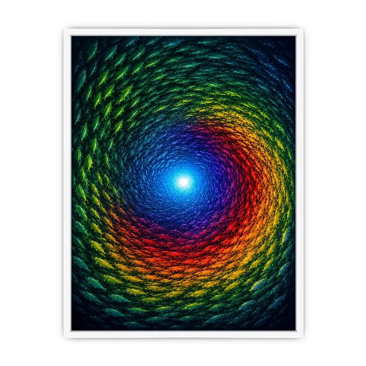   colorful fish canvas art modern decor