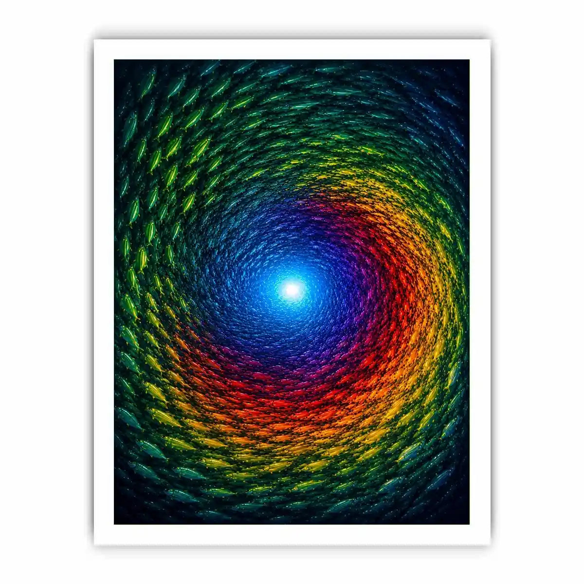   colorful fish canvas art modern decor