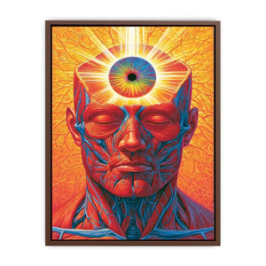 surreal third eye anatomy canvas office decor