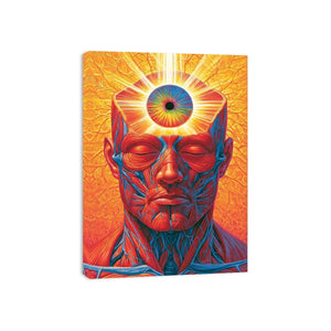 surreal third eye anatomy canvas office decor