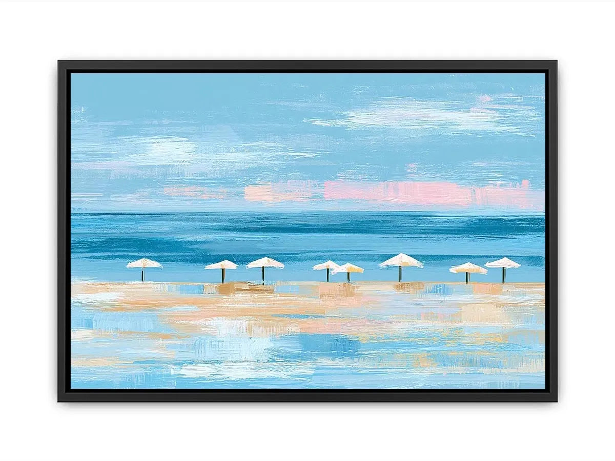 coastal beach umbrella canvas modern decor