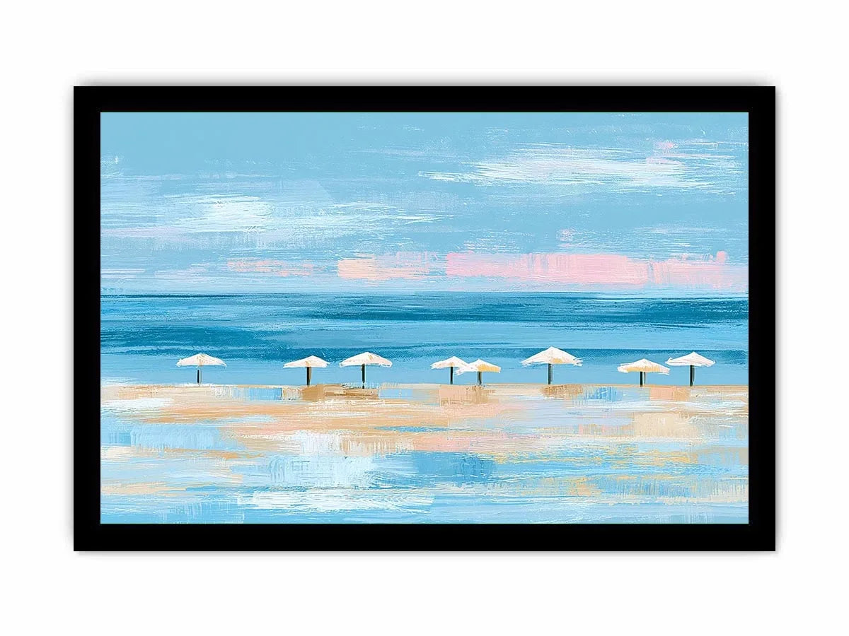 coastal beach umbrella canvas modern decor