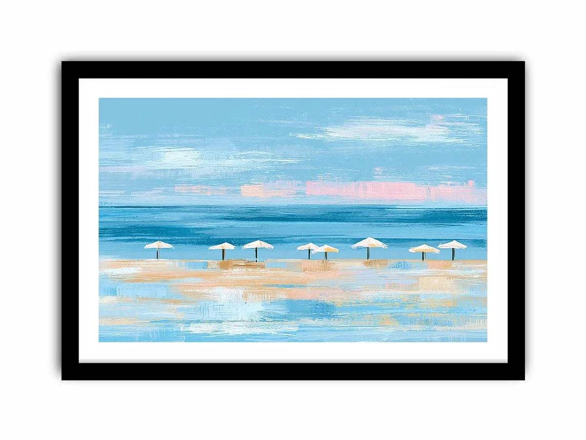 coastal beach umbrella canvas modern decor
