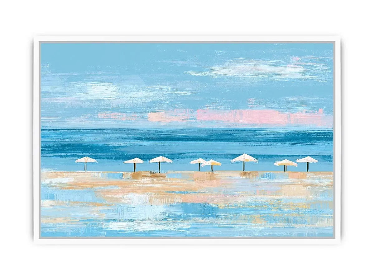 coastal beach umbrella canvas modern decor