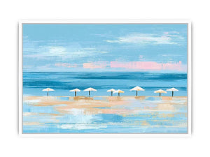 coastal beach umbrella canvas modern decor