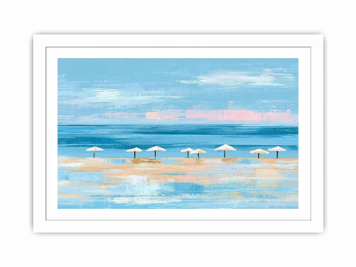 coastal beach umbrella canvas modern decor