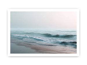 minimal ocean wave canvas bedroom decor