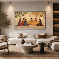 traditional women garden canvas