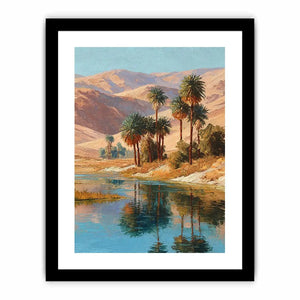oasis palm landscape canvas