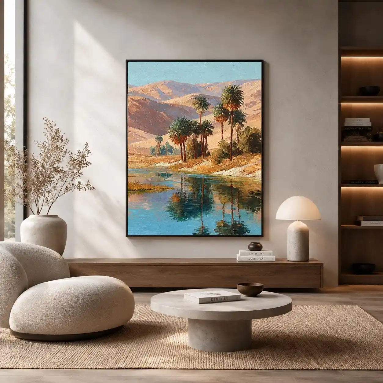 oasis palm landscape canvas