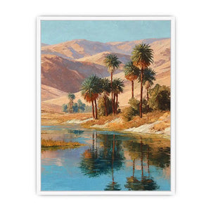 oasis palm landscape canvas