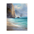 coastal cliff ocean canvas