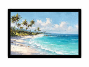 tropical beach coastal canvas art