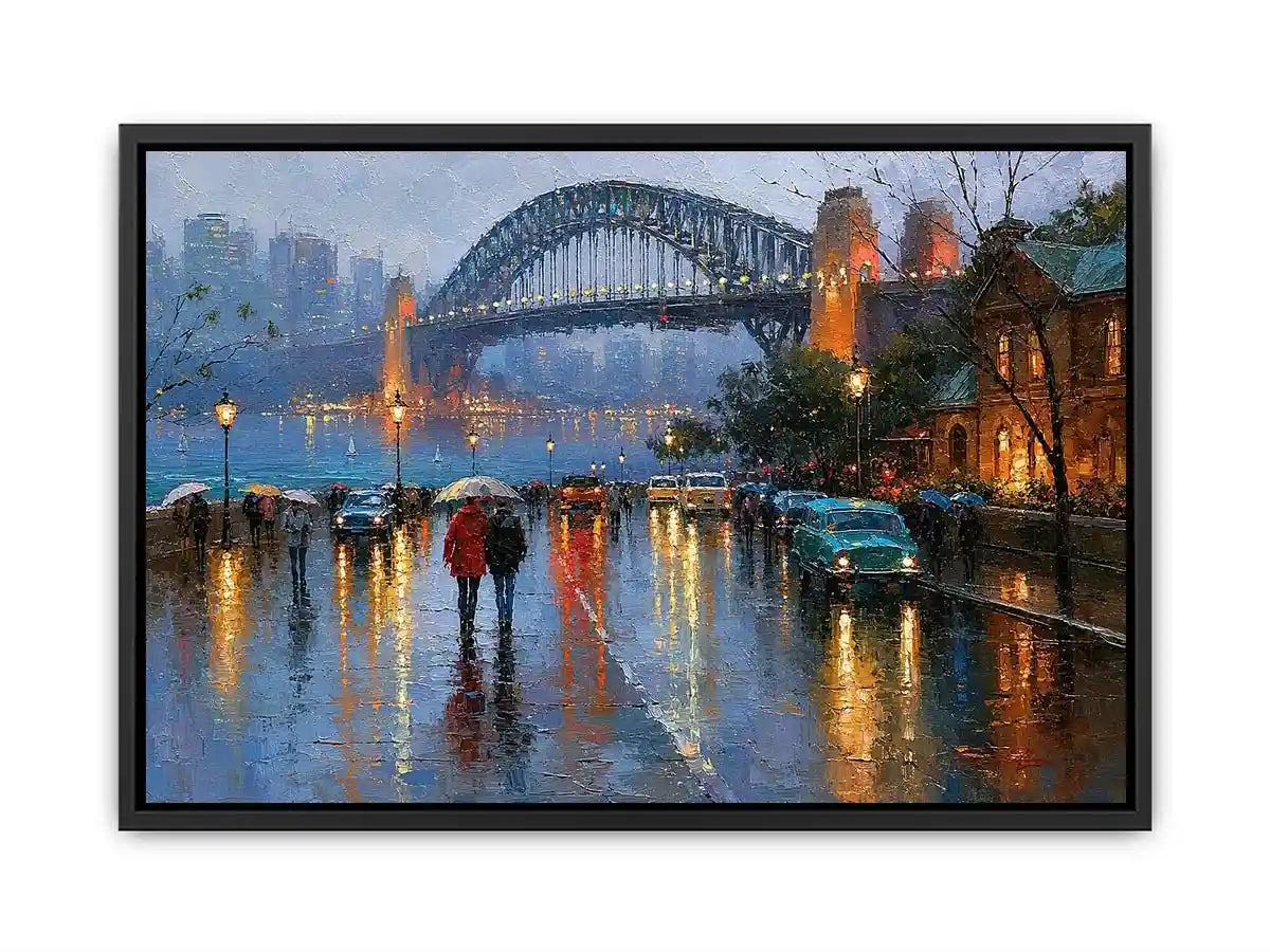 sydney harbour bridge cityscape canvas print