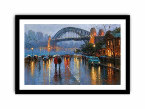 sydney harbour bridge cityscape canvas print