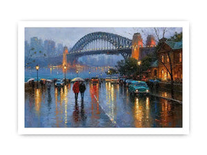 sydney harbour bridge cityscape canvas print