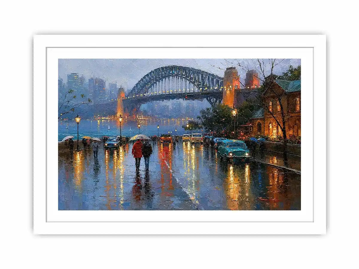 sydney harbour bridge cityscape canvas print