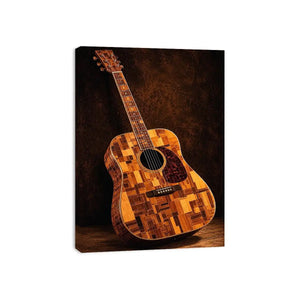 acoustic guitar music canvas art