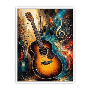 acoustic guitar music canvas art