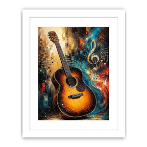 acoustic guitar music canvas art