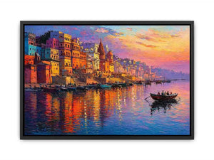 river city canvas print