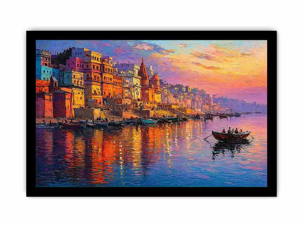river city canvas print