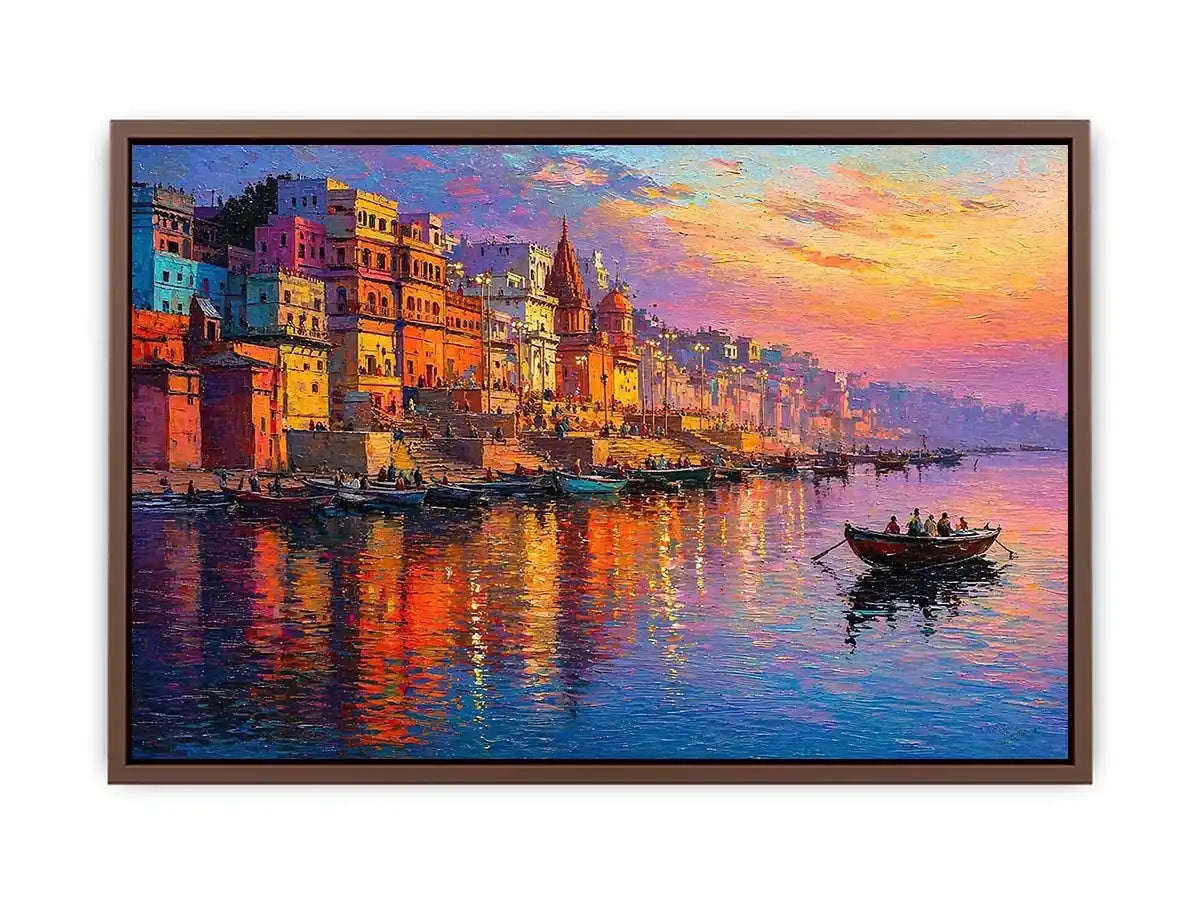 river city canvas print