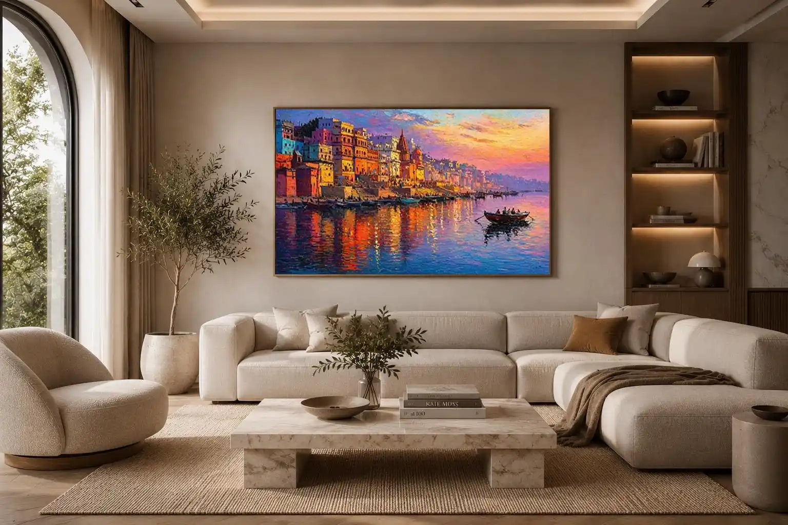 river city canvas print