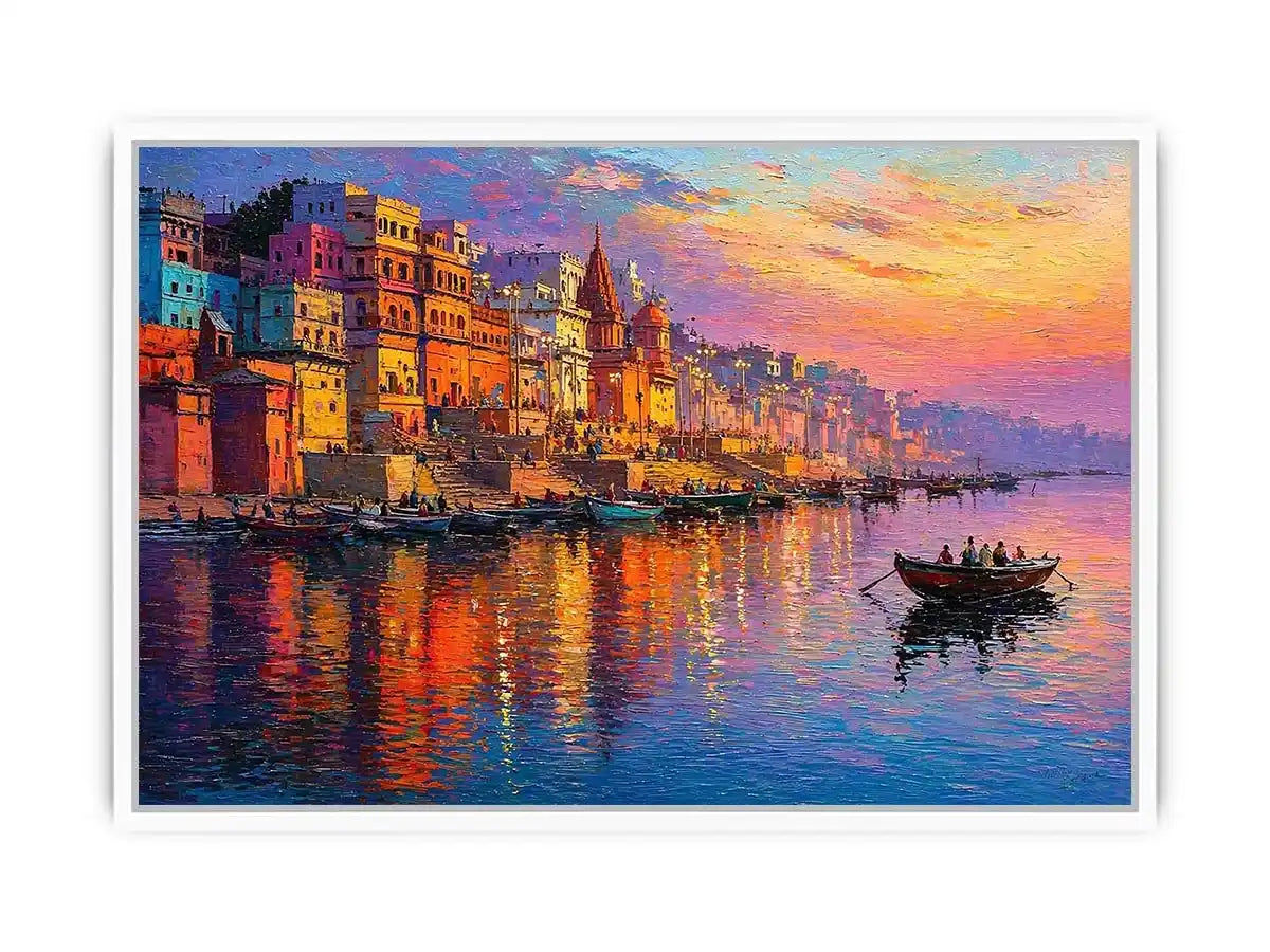 river city canvas print